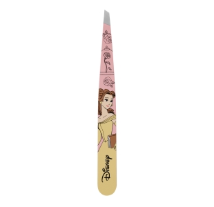 Disney's Belle Slant Tweezer, tweezer color is pink with image of Belle