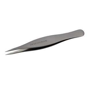 Mens Metallic Black point tip tweezer with fish body